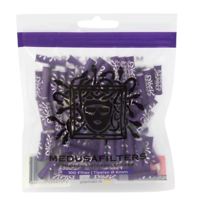 MEDUSA Aktiv-Cellulose-Filter ø 6mm Aktivkohlefilter, 100er Beutel